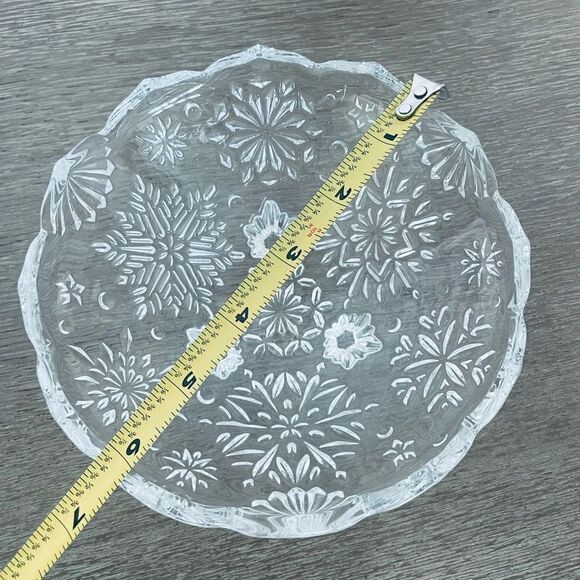 Snowflake Crystal Holiday Candy Bowl Dish - Picture 3 of 5